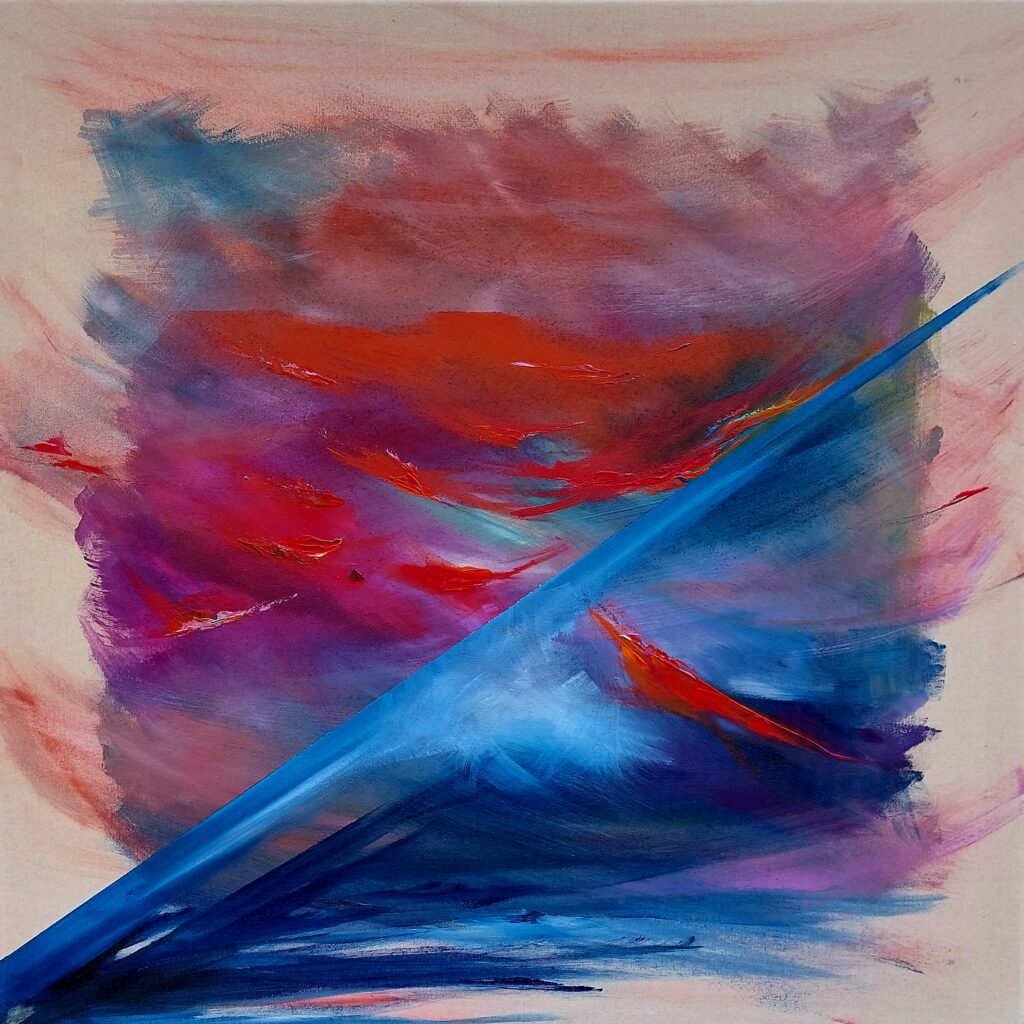 Spring Birds, a Synesthetic Painting by Meriem Delacroix