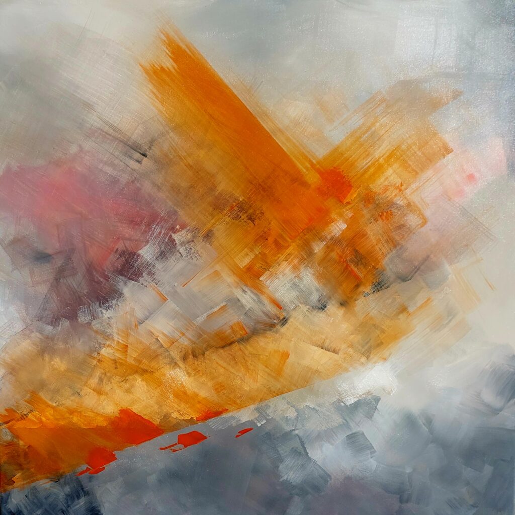 Apricity, synesthetic painting by Meriem Delacroix